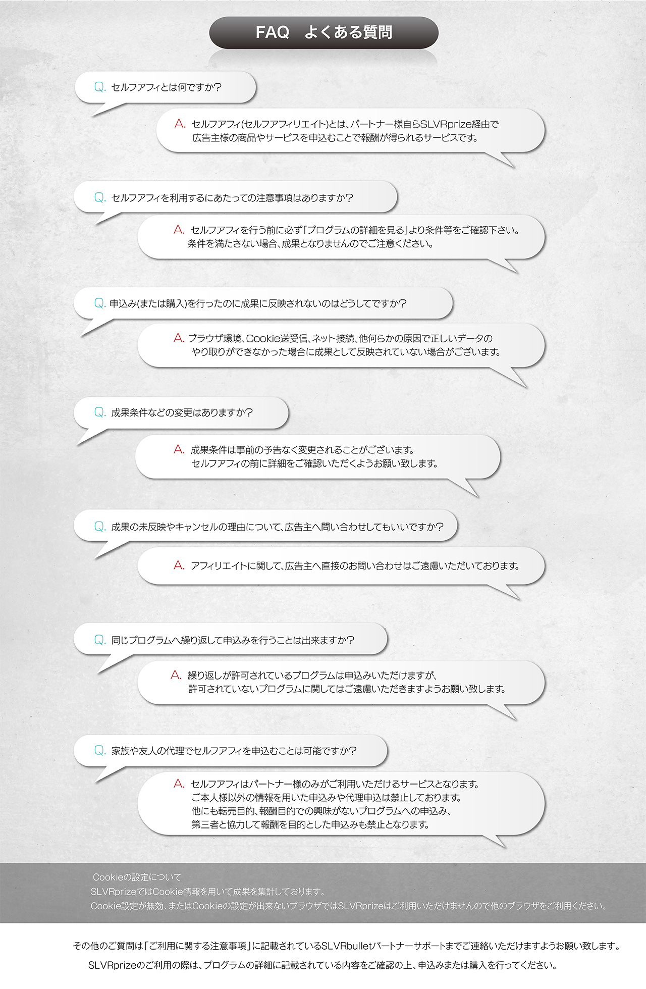 SLVRprize FAQ