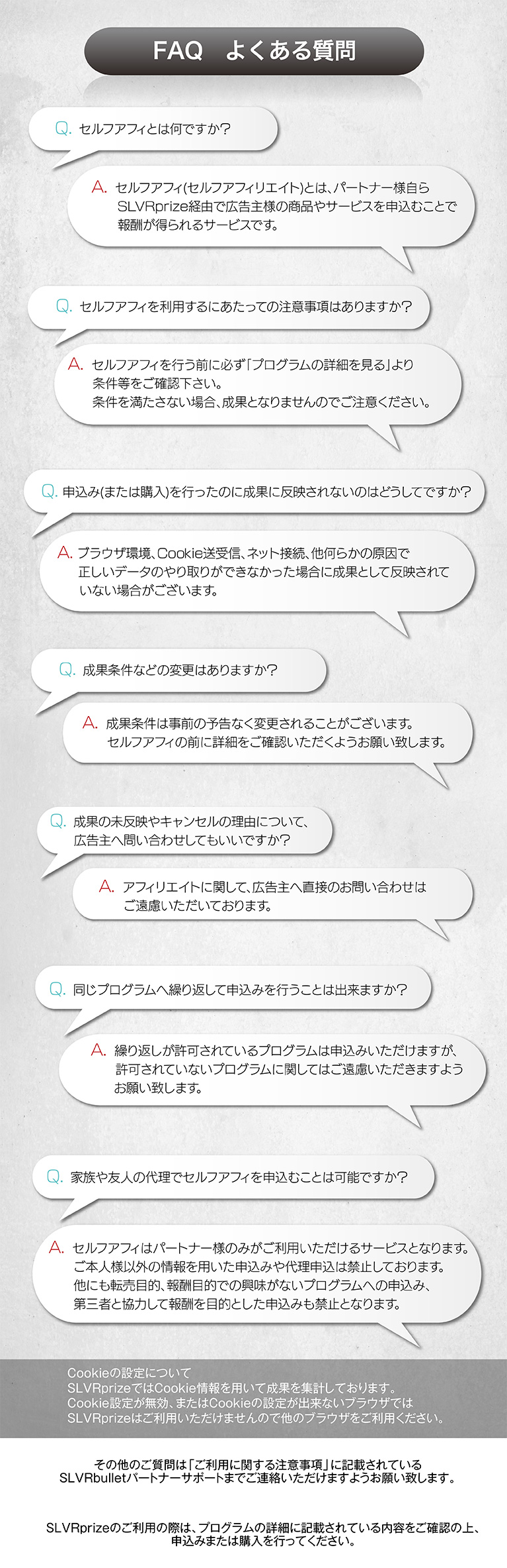 SLVRprize FAQ